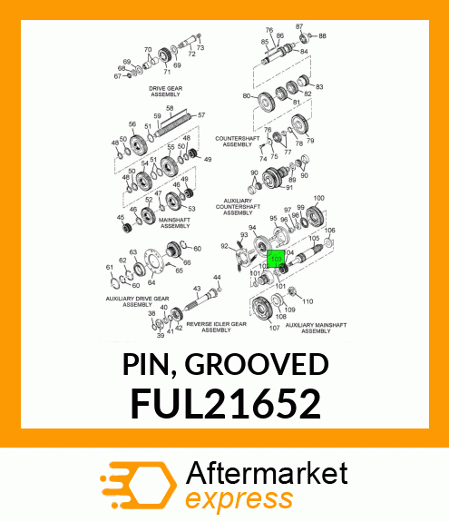 PIN, GROOVED FUL21652