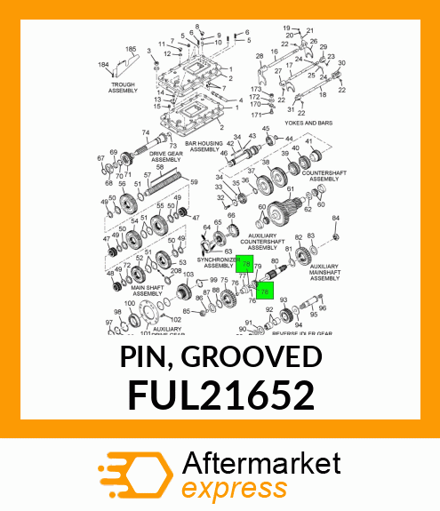 PIN, GROOVED FUL21652