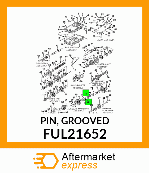 PIN, GROOVED FUL21652