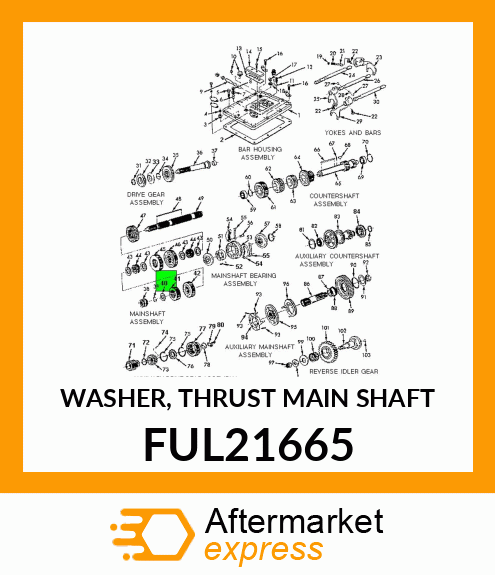 WASHER, THRUST MAIN SHAFT FUL21665