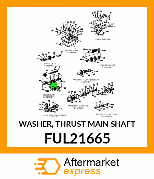 WASHER, THRUST MAIN SHAFT FUL21665