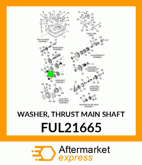 WASHER, THRUST MAIN SHAFT FUL21665