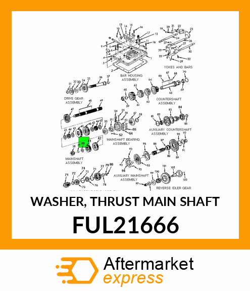 WASHER, THRUST MAIN SHAFT FUL21666