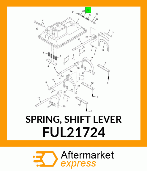 SPRING, SHIFT LEVER FUL21724