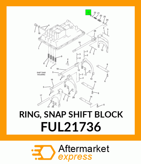RING, SNAP SHIFT BLOCK FUL21736