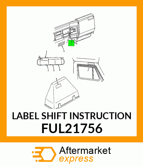 LABEL SHIFT INSTRUCTION FUL21756