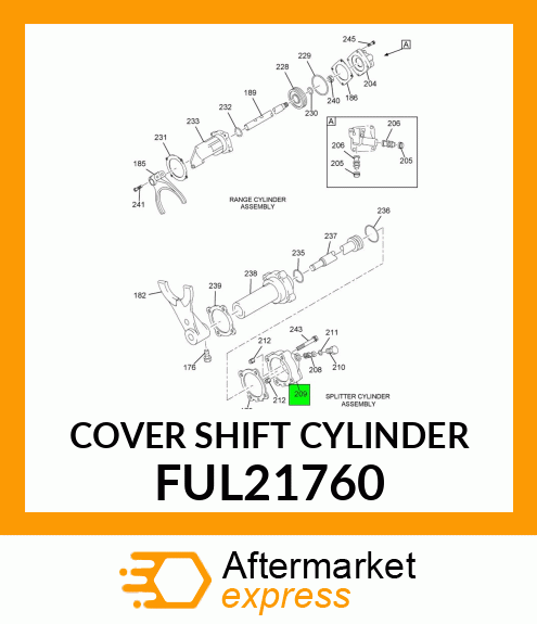 COVER SHIFT CYLINDER FUL21760