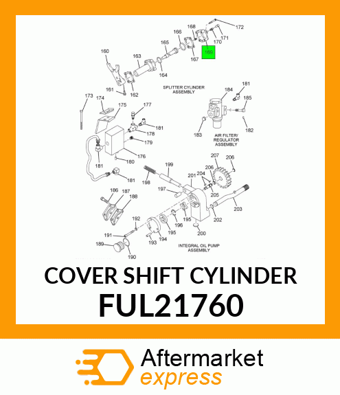 COVER SHIFT CYLINDER FUL21760