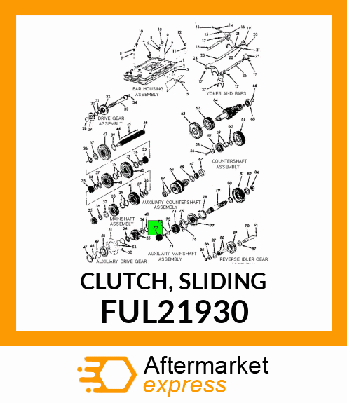 CLUTCH, SLIDING FUL21930