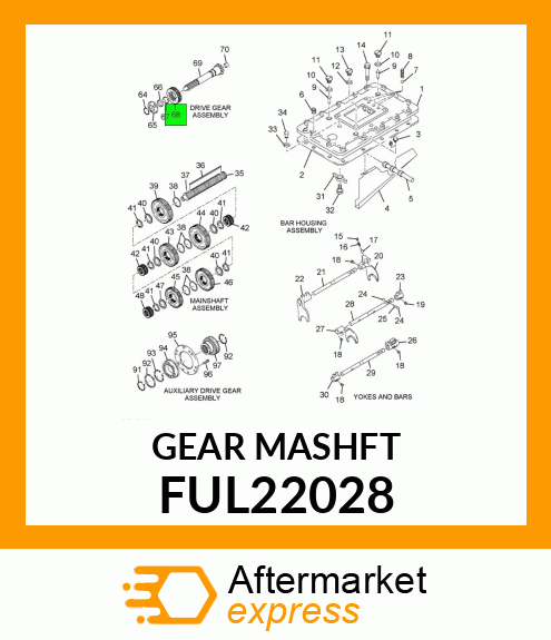 GEAR MASHFT FUL22028