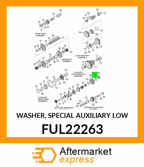 WASHER, SPECIAL AUXILIARY LOW FUL22263