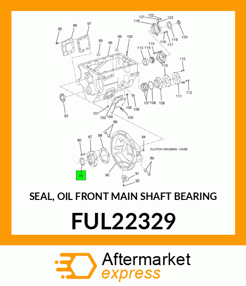 SEAL, OIL FRONT MAIN SHAFT BEARING FUL22329