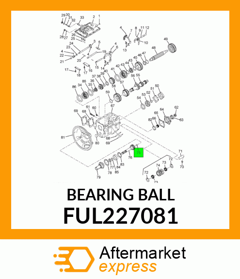 BEARING BALL FUL227081