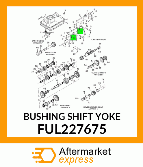 BUSHING SHIFT YOKE FUL227675