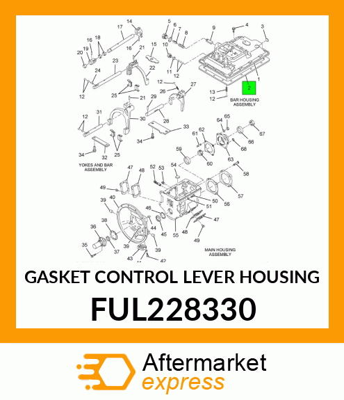 GASKET CONTROL LEVER HOUSING FUL228330