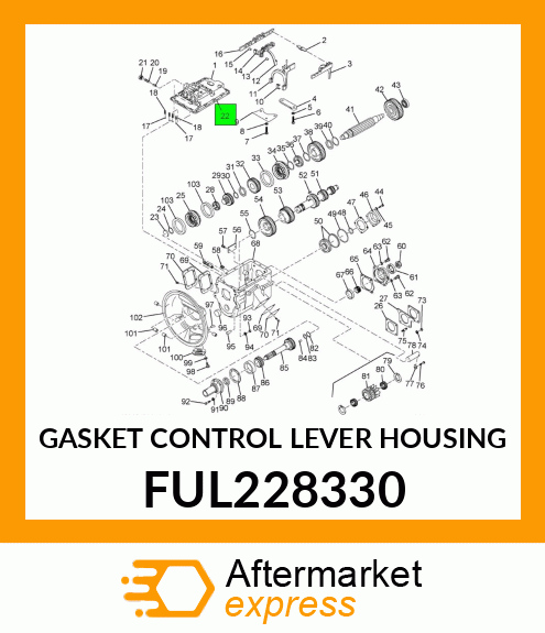 GASKET CONTROL LEVER HOUSING FUL228330