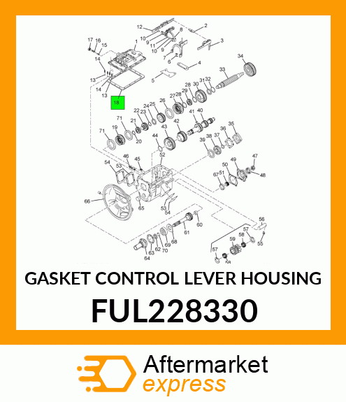 GASKET CONTROL LEVER HOUSING FUL228330