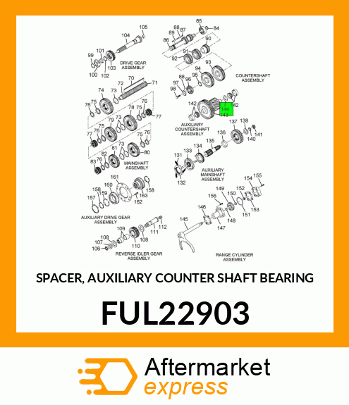 SPACER, AUXILIARY COUNTER SHAFT BEARING FUL22903