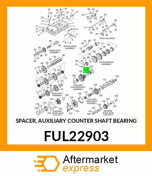 SPACER, AUXILIARY COUNTER SHAFT BEARING FUL22903