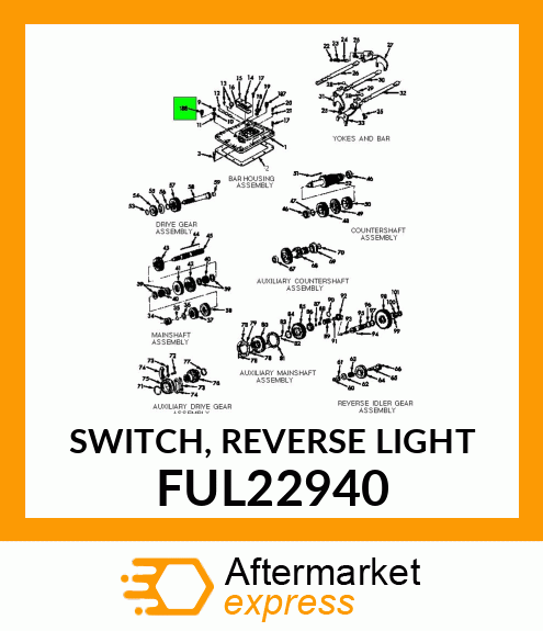 SWITCH, REVERSE LIGHT FUL22940