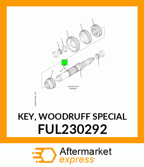 KEY, WOODRUFF SPECIAL FUL230292