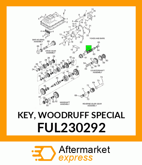 KEY, WOODRUFF SPECIAL FUL230292