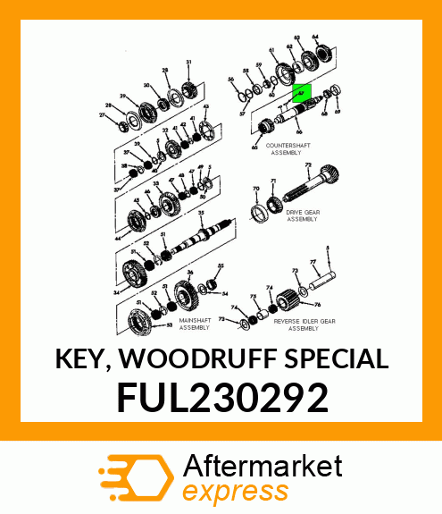 KEY, WOODRUFF SPECIAL FUL230292