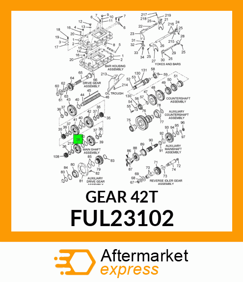 GEAR MAIN SHAFT OVER DRIVE FUL23102