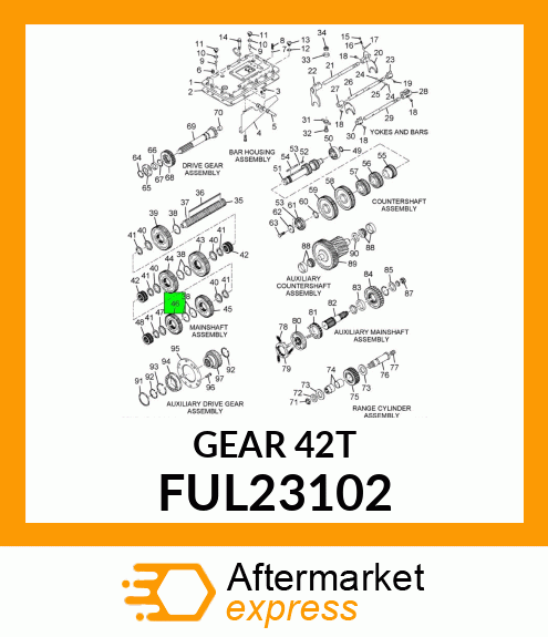 GEAR MAIN SHAFT OVER DRIVE FUL23102