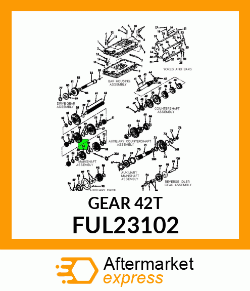 GEAR MAIN SHAFT OVER DRIVE FUL23102