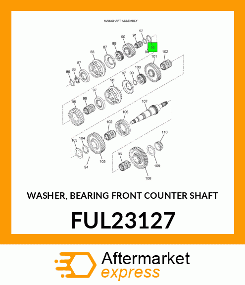 WASHER, BEARING FRONT COUNTER SHAFT FUL23127