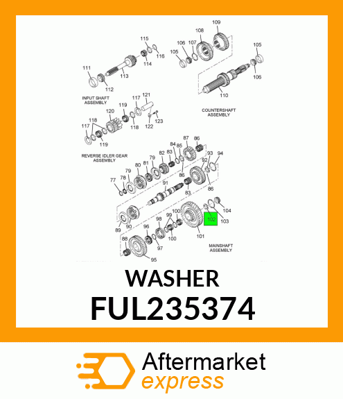 WASHER FUL235374