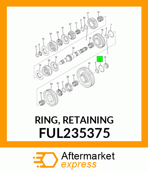 RING, RETAINING FUL235375