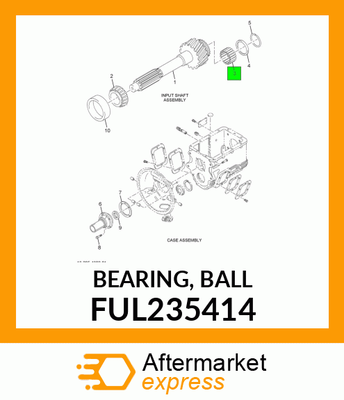 BEARING, BALL FUL235414