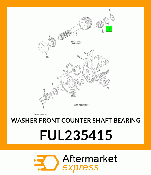 WASHER FRONT COUNTER SHAFT BEARING FUL235415