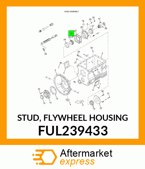 STUD, FLYWHEEL HOUSING FUL239433