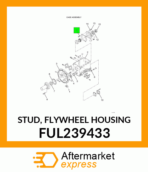 STUD, FLYWHEEL HOUSING FUL239433