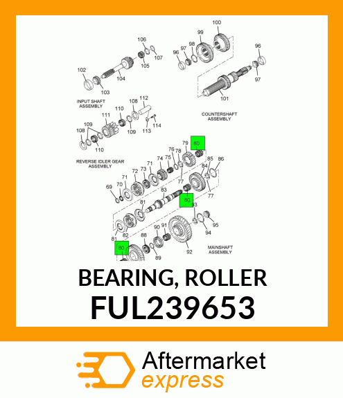 BEARING, ROLLER FUL239653