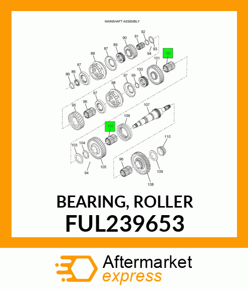 BEARING, ROLLER FUL239653