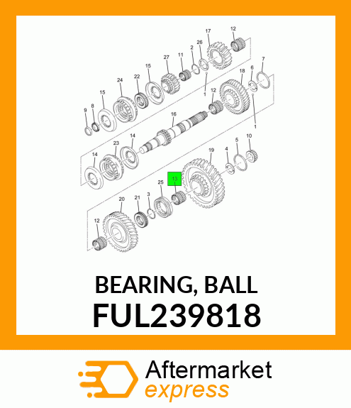 BEARING, BALL FUL239818