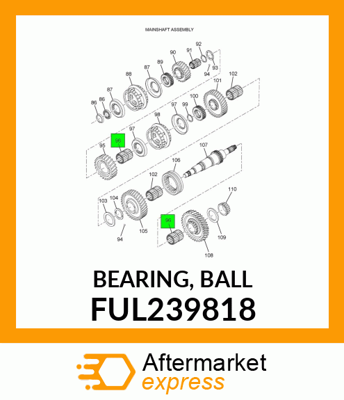 BEARING, BALL FUL239818