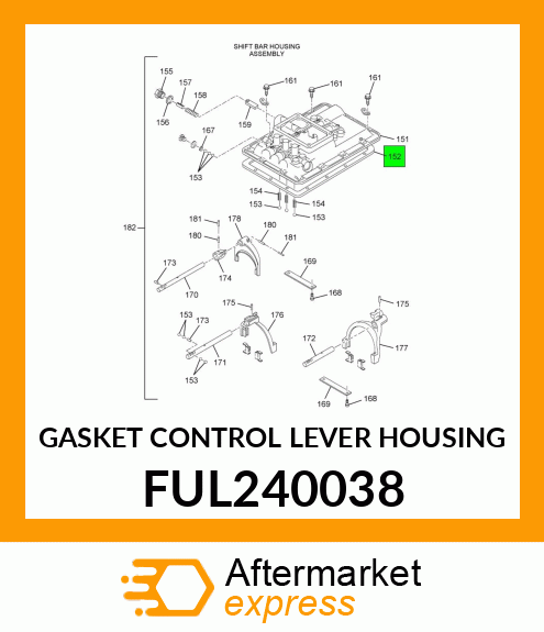 GASKET CONTROL LEVER HOUSING FUL240038