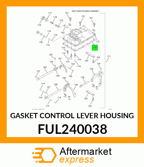 GASKET CONTROL LEVER HOUSING FUL240038