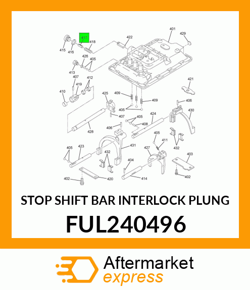 STOP SHIFT BAR INTERLOCK PLUNG FUL240496