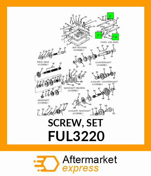 SCREW, SET FUL3220