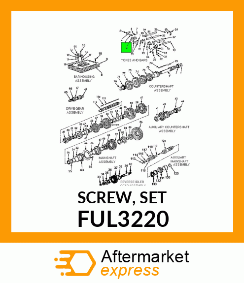 SCREW, SET FUL3220