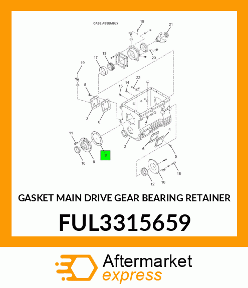GASKET MAIN DRIVE GEAR BEARING RETAINER FUL3315659