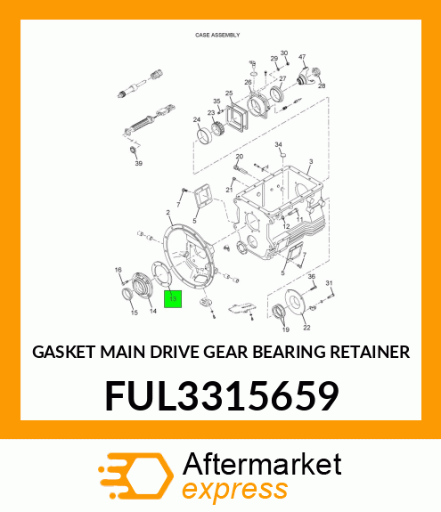 GASKET MAIN DRIVE GEAR BEARING RETAINER FUL3315659