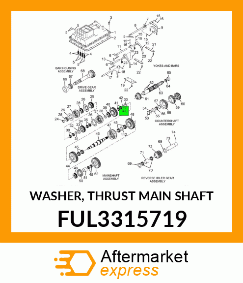 WASHER, THRUST MAIN SHAFT FUL3315719