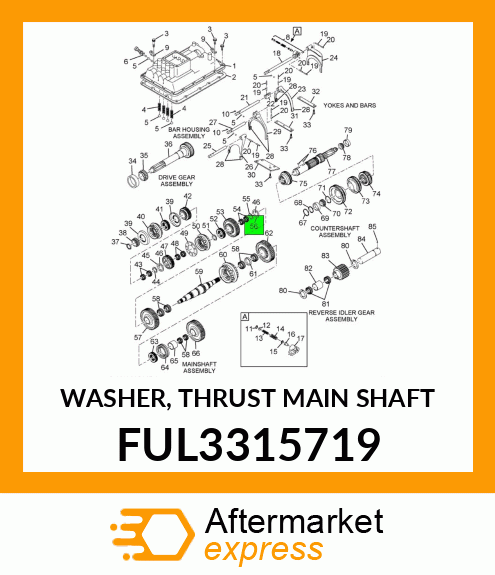 WASHER, THRUST MAIN SHAFT FUL3315719